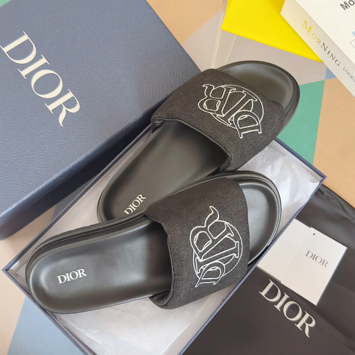 DIOR  Aqua Thick-soled jeans  slippers