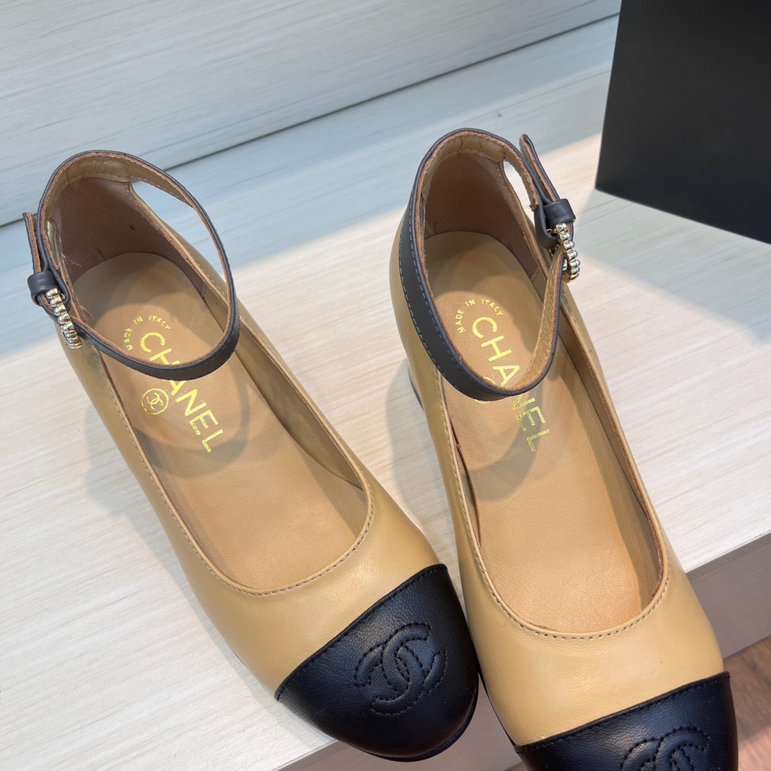 CHANEL Flat Mary Jane single shoes