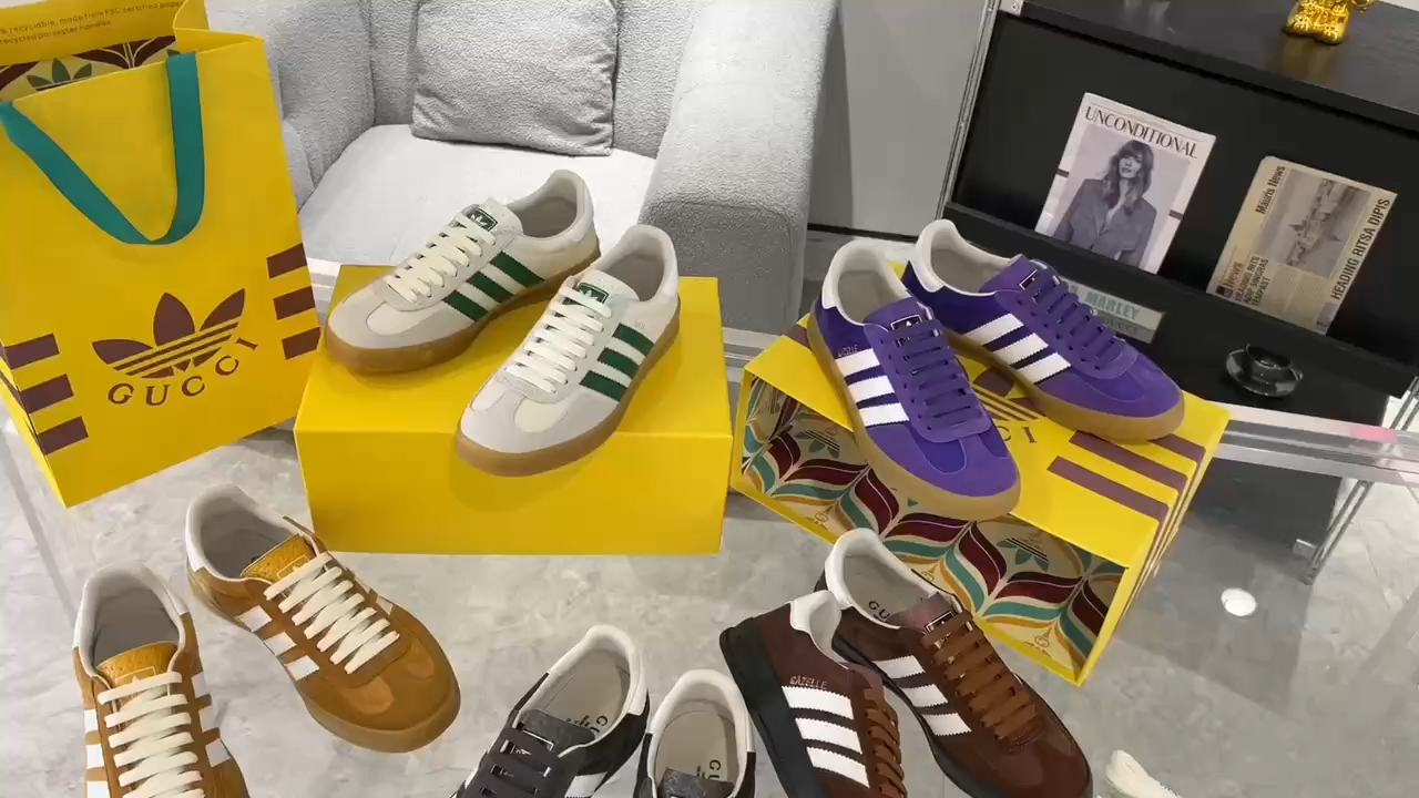 GUCCI & Adidas originals Gazalle Sports shoes casual shoes
