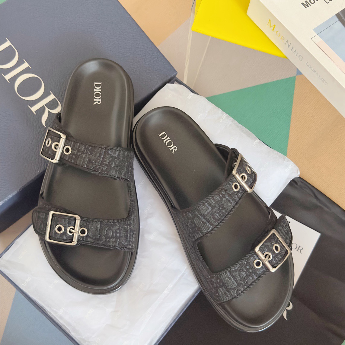 DIOR  Aqua Thick-soled jeans  slippers