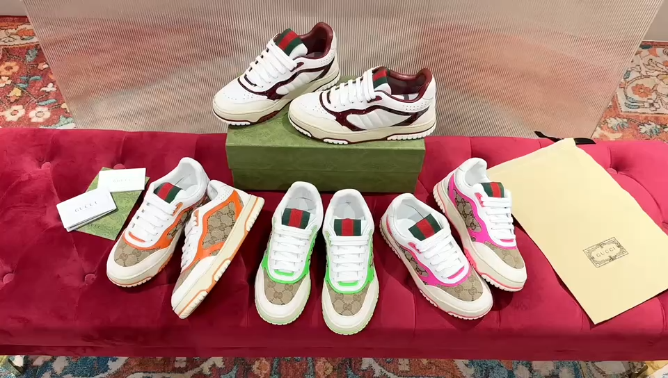 WOMEN'S GUCCI RE-WEB SNEAKER