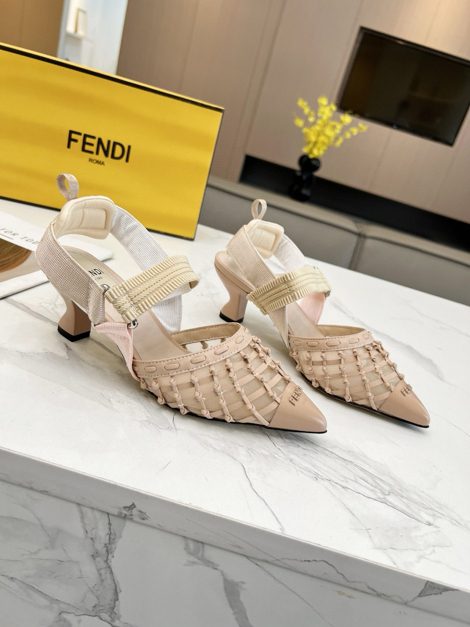 Fendi high-heeled shoes