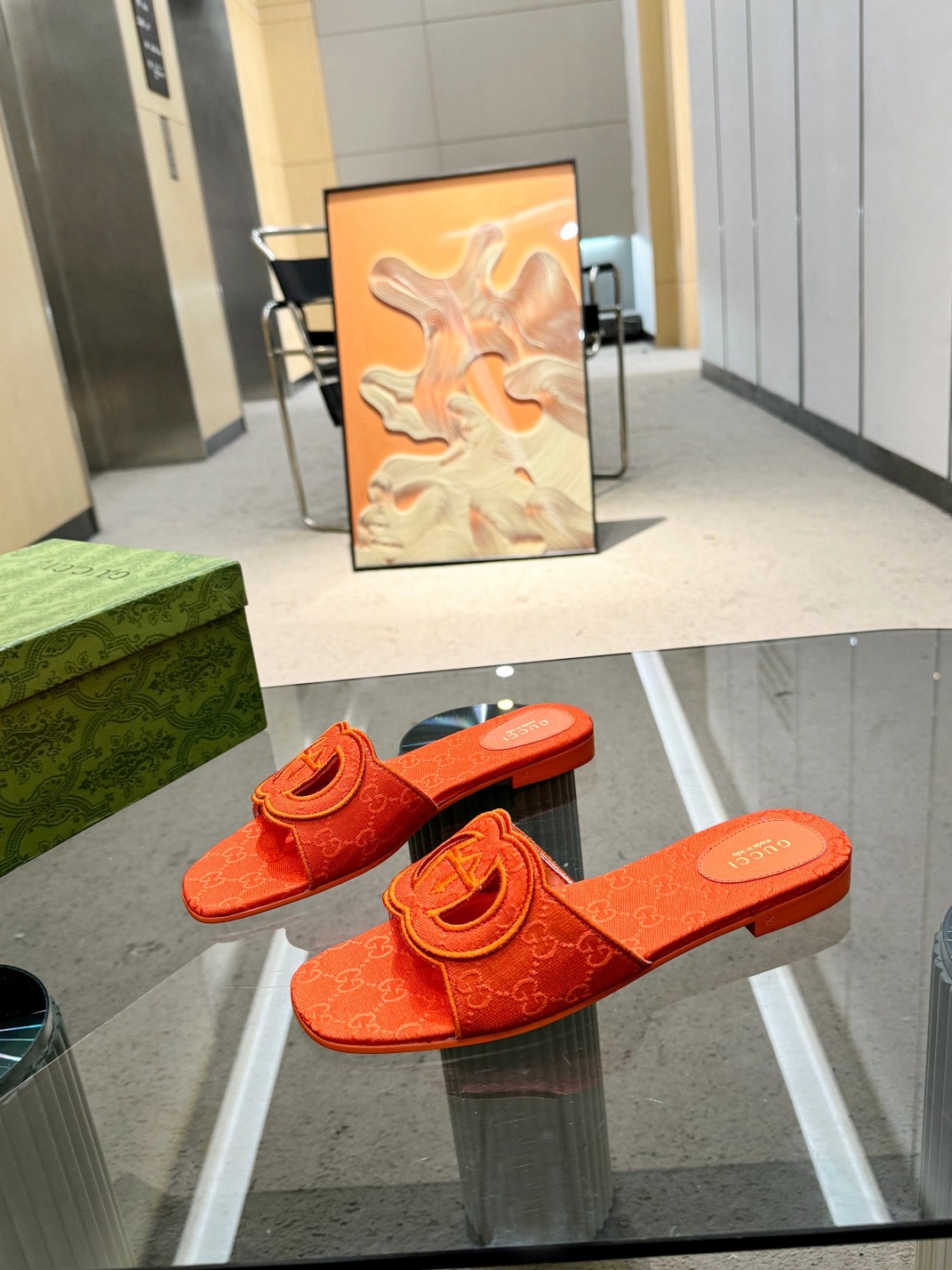 GUCCI  scuff slippers