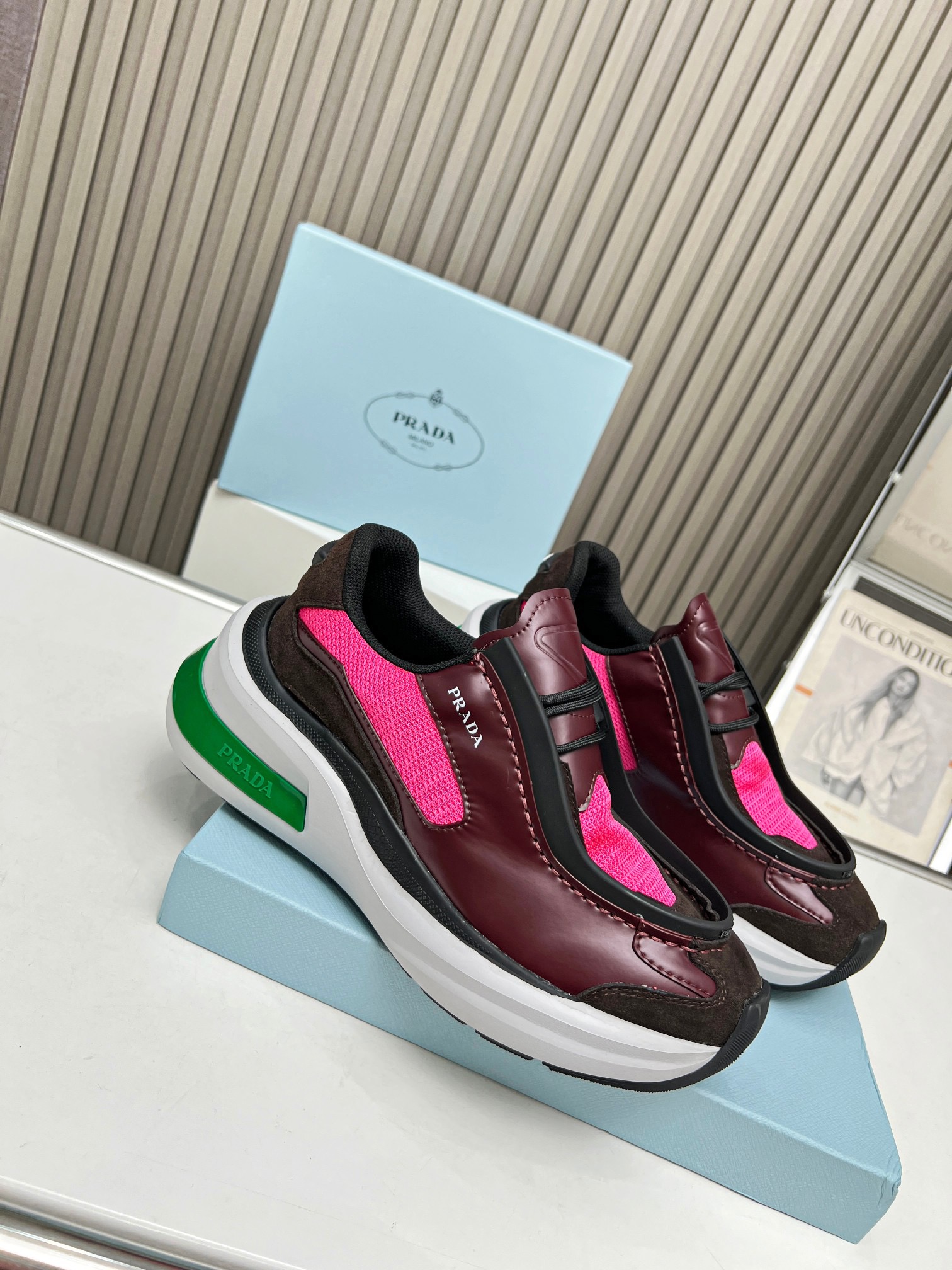 Prada New colored thick soled sports shoes