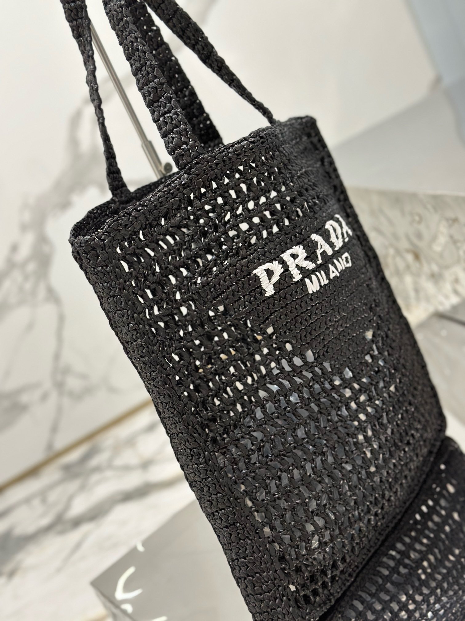 Prada Woven tote bag