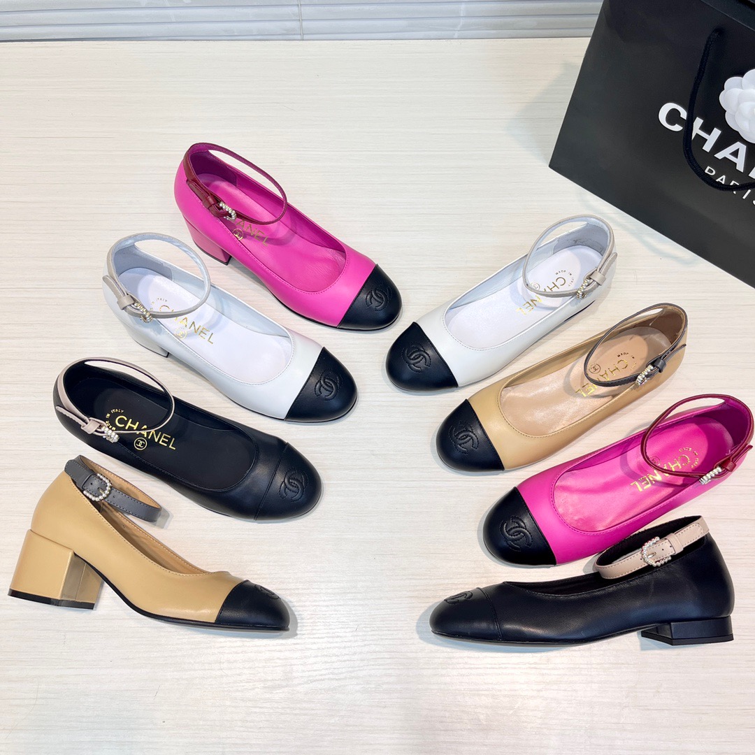 CHANEL Flat Mary Jane single shoes