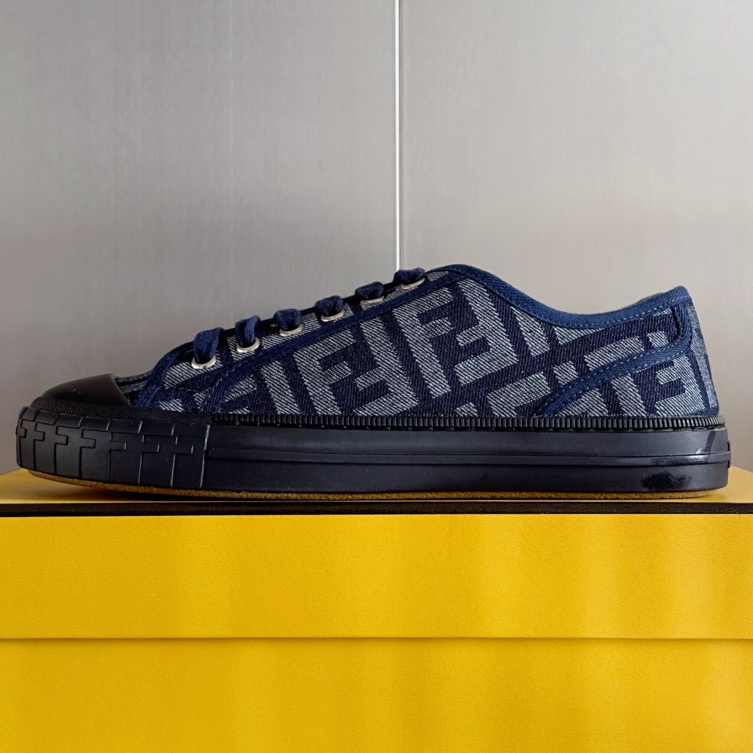 Fendi  Domino Couples canvas sneakers