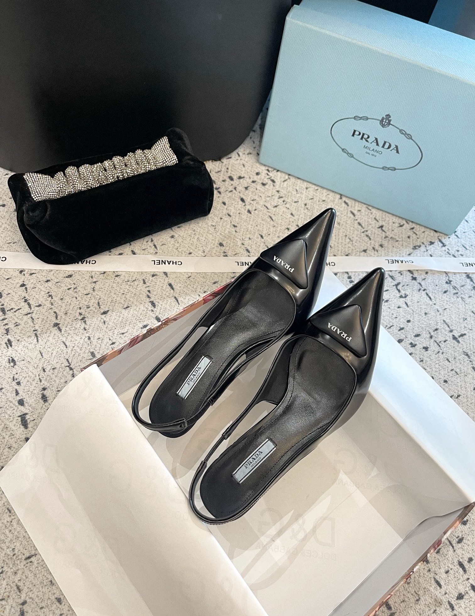 Prada high-heeled shoes