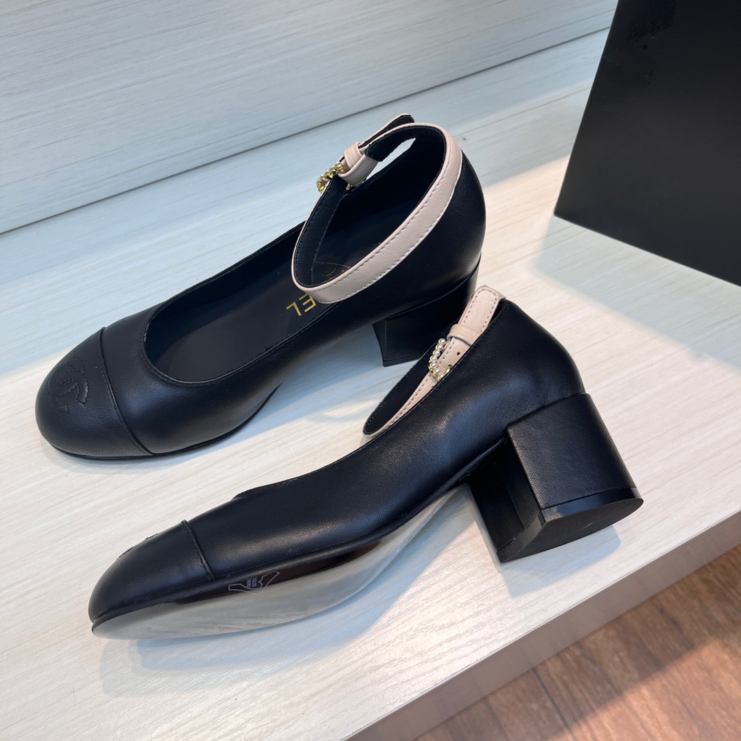 CHANEL Flat Mary Jane single shoes