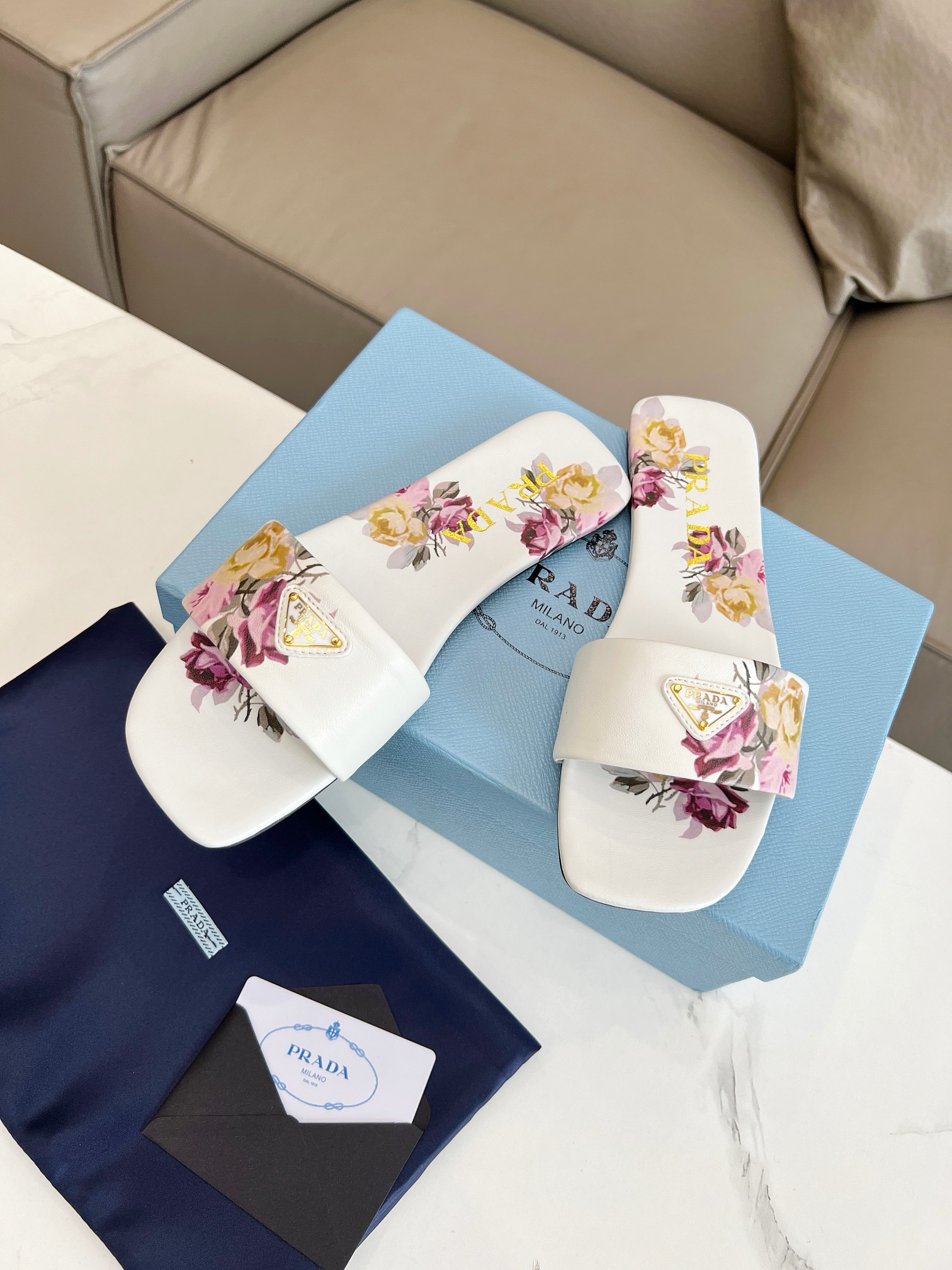 Prada scuff slippers