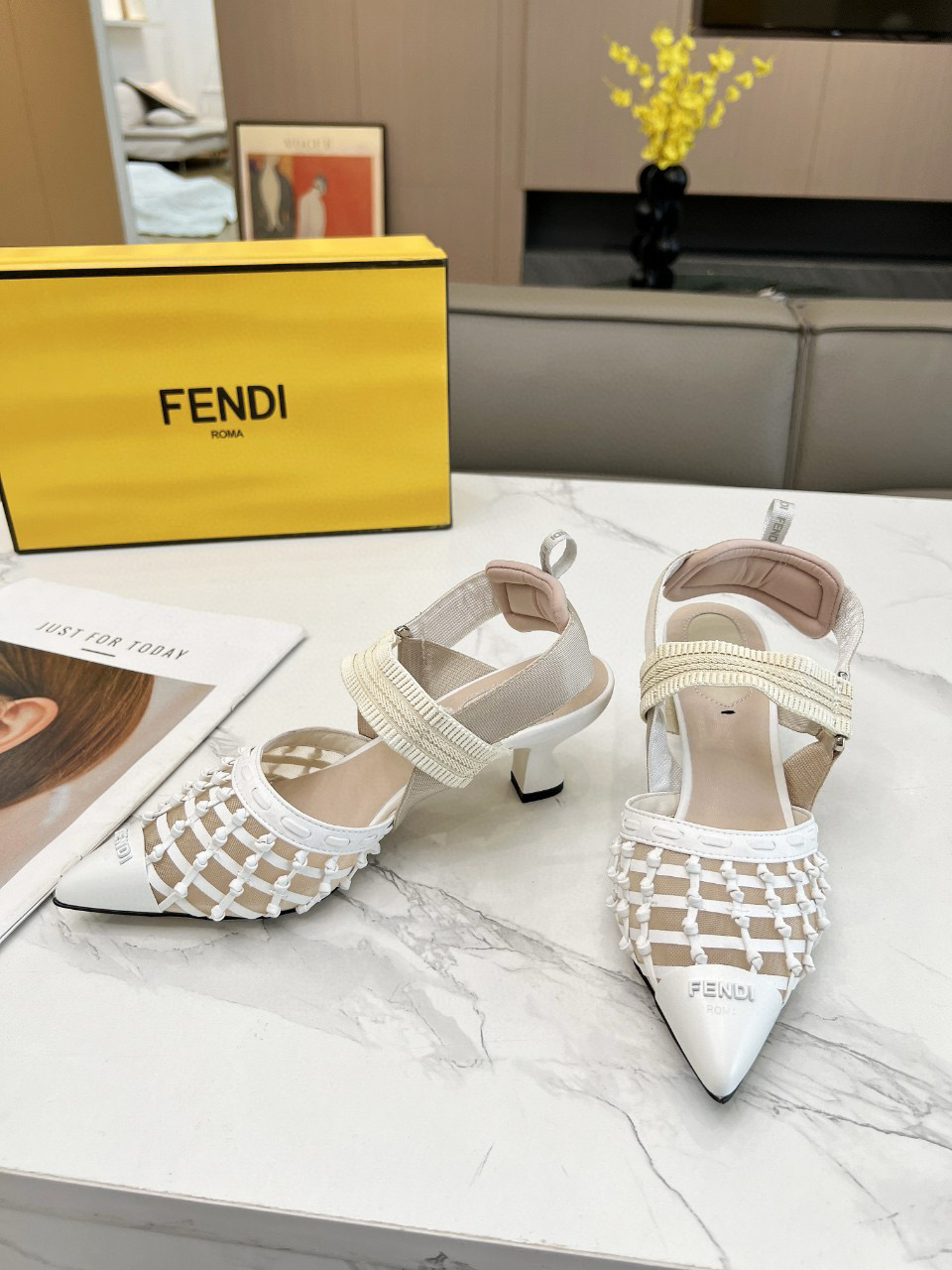 Fendi high-heeled shoes