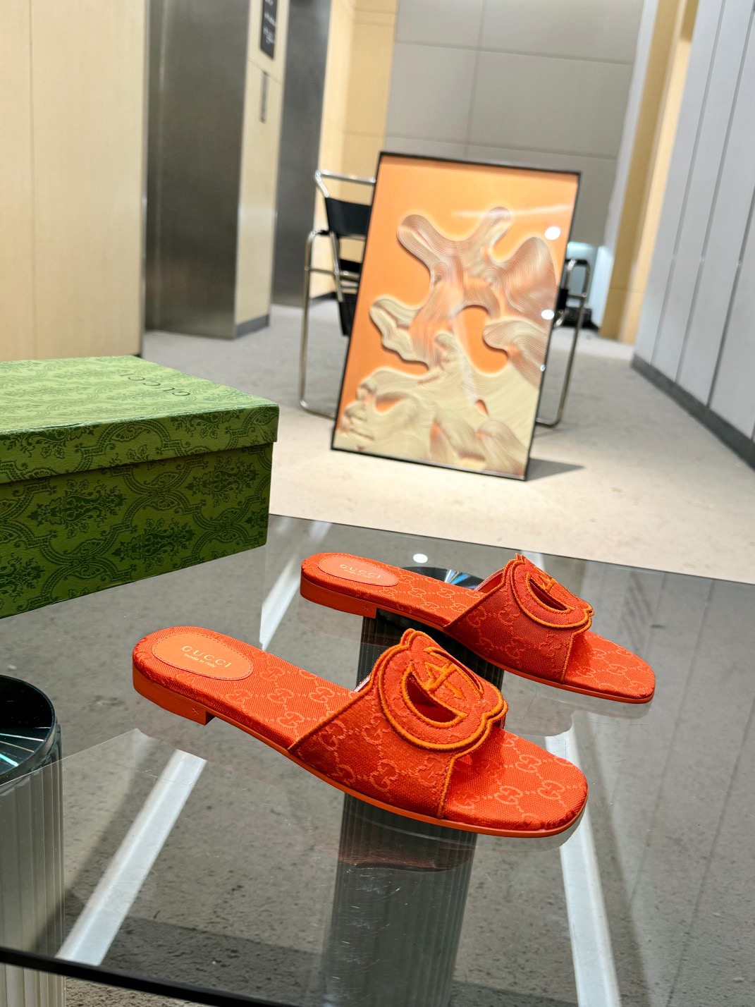GUCCI  scuff slippers