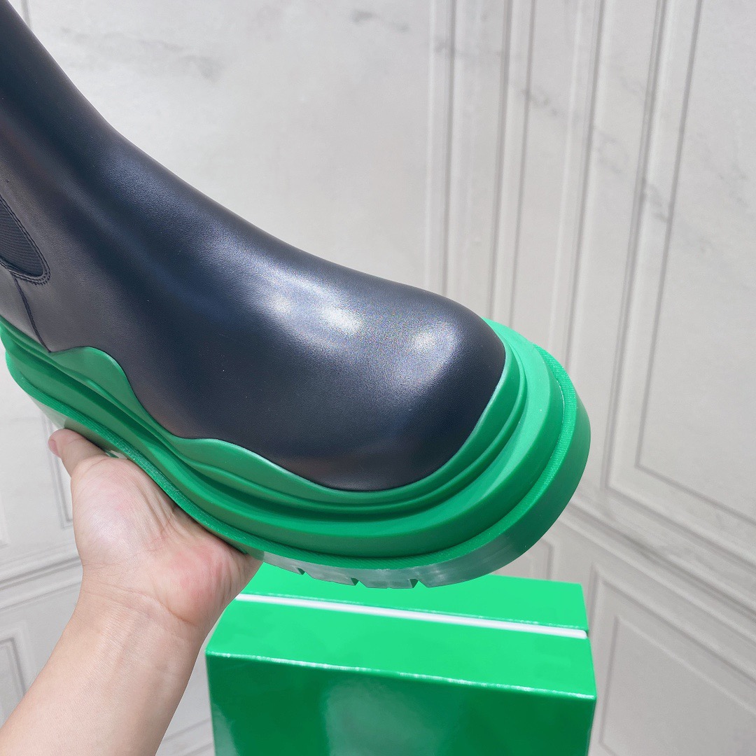 Bottega Veneta Candy colored wave soled Martin boots