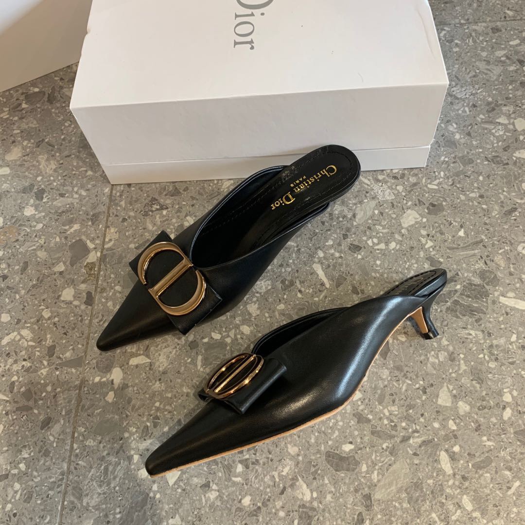 Dior 2023 Latest CD Letter Metal Logo with Muller Tuo size 35-42