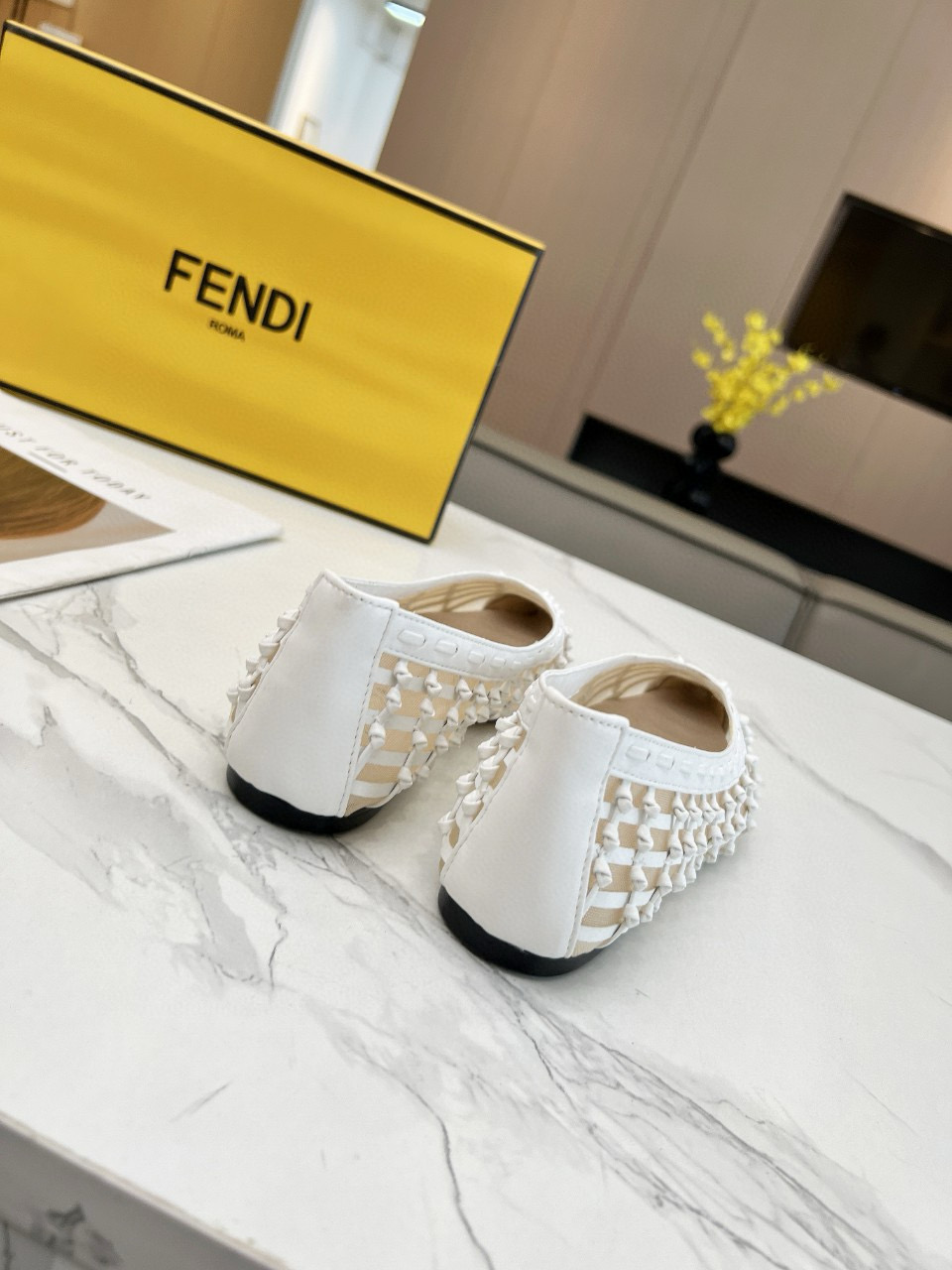 Fendi  Braided ballet shoes