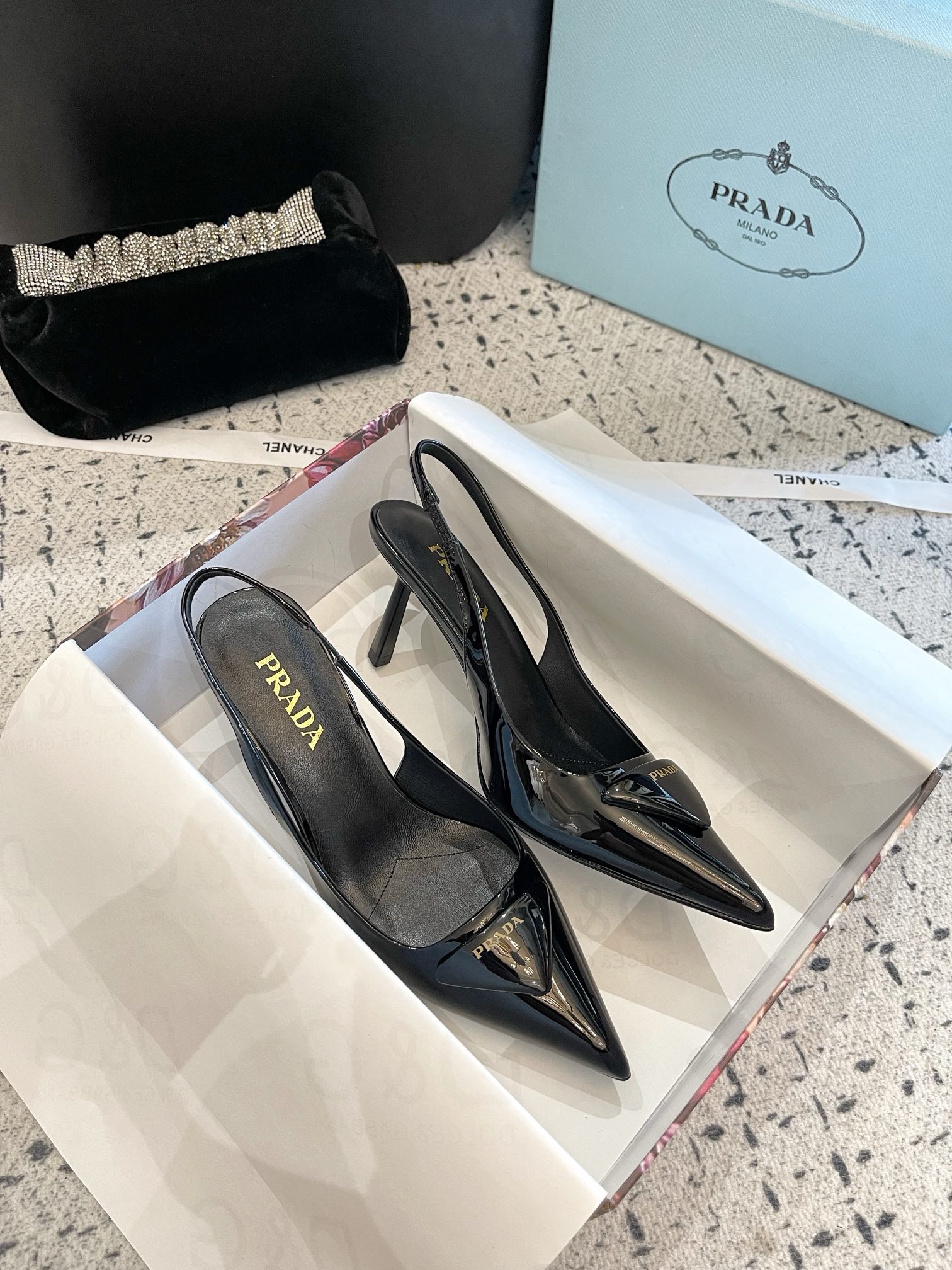 Prada high-heeled shoes