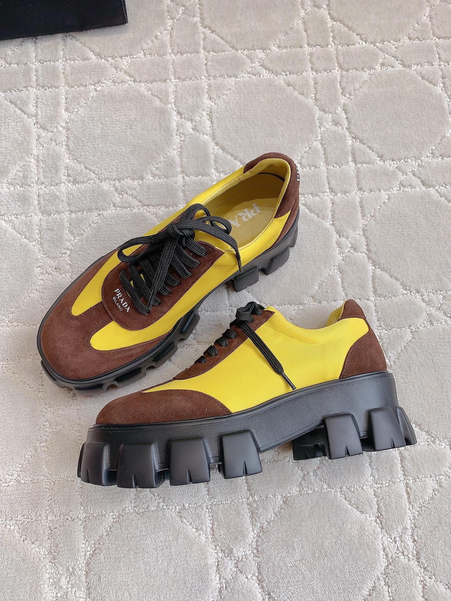 Prada Colour matching leisure shoes