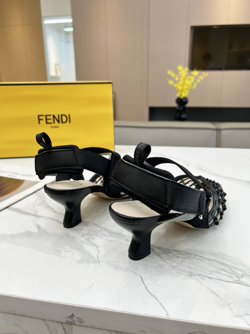 Fendi high-heeled shoes