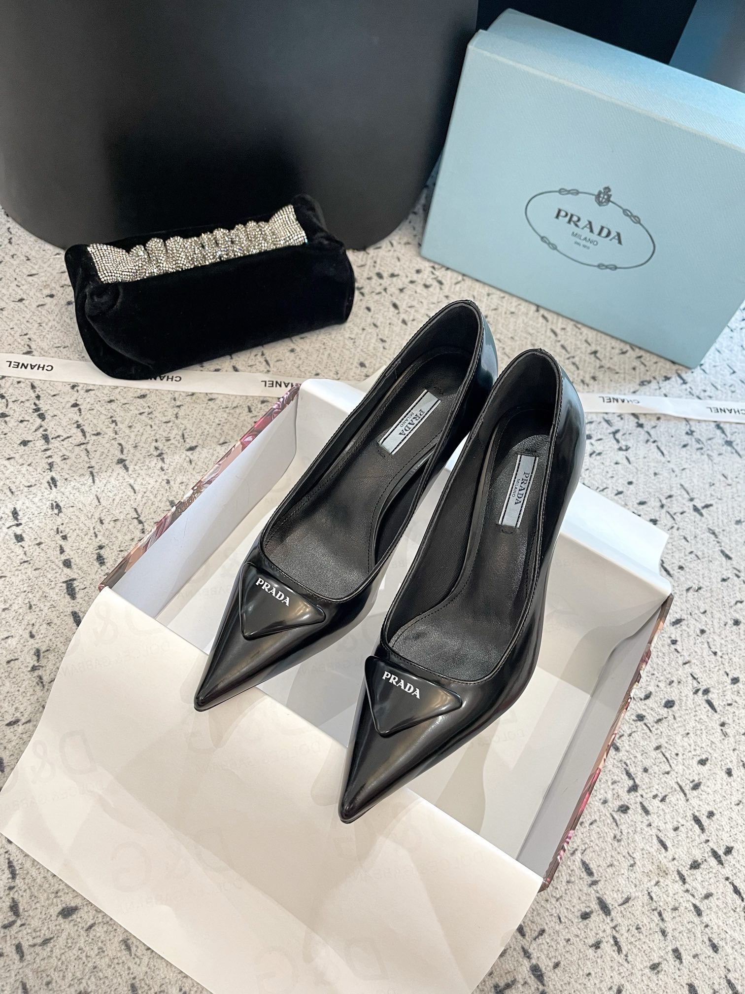 Prada high-heeled shoes