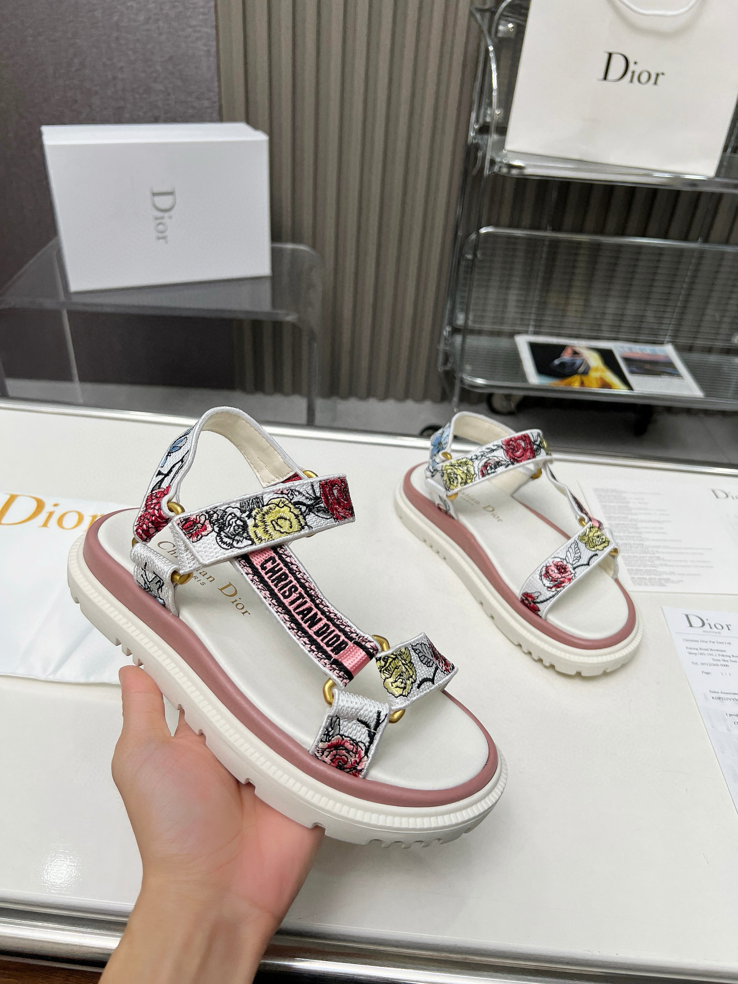 C-DIOR Spring/Summer Latest Velcro Sandals