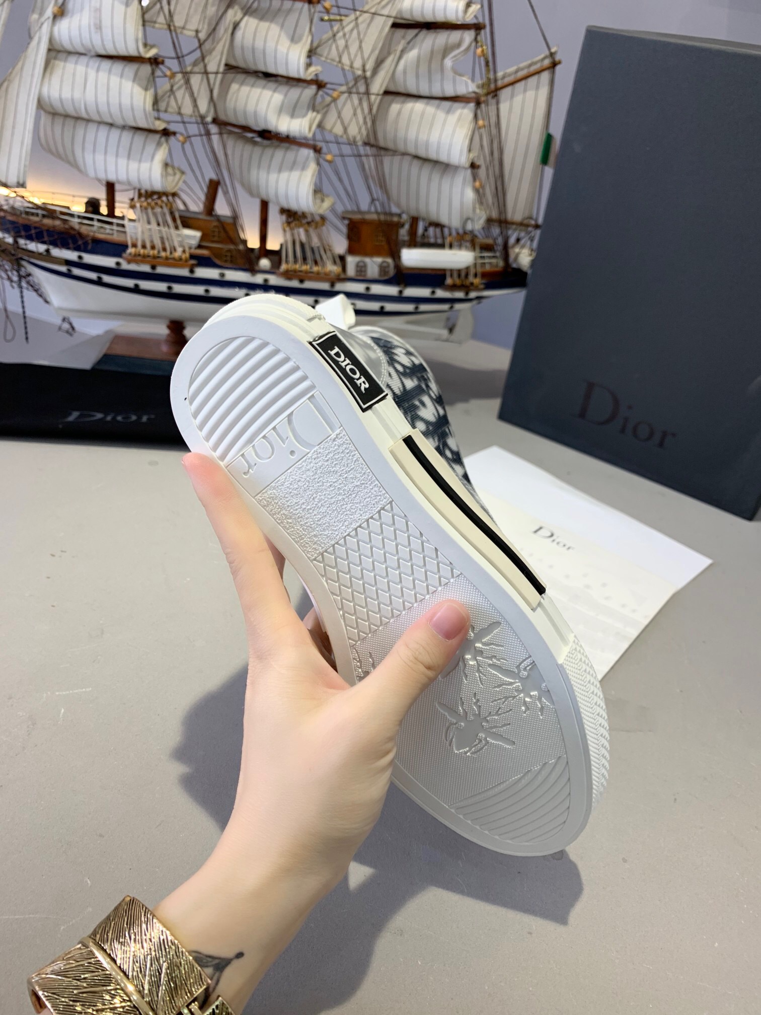 DIOR Kaws Canvas sneakers