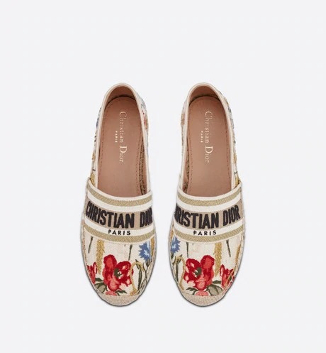 Dior Classic pattern metal jacquard embroidered fisherman's shoes