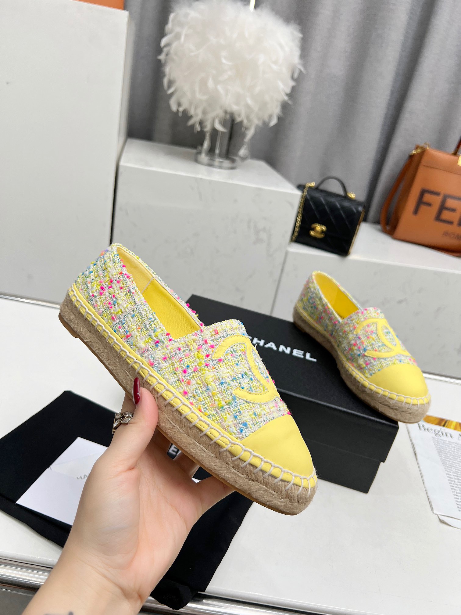 CHANEL Classic woven fisherman's shoes