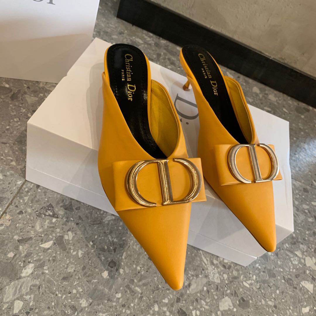 Dior 2023 Latest CD Letter Metal Logo with Muller Tuo size 35-42