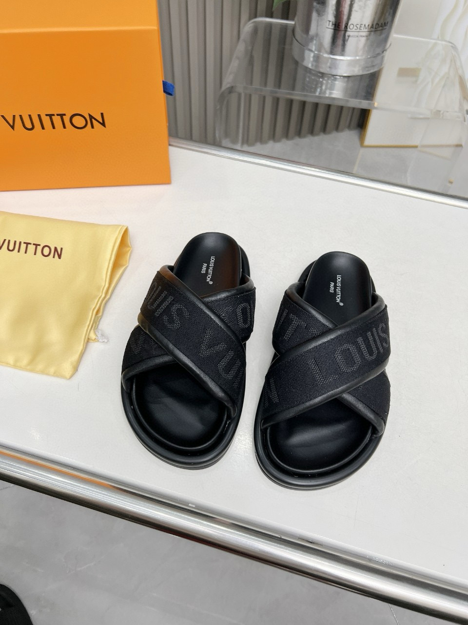 LV Cross slippers
