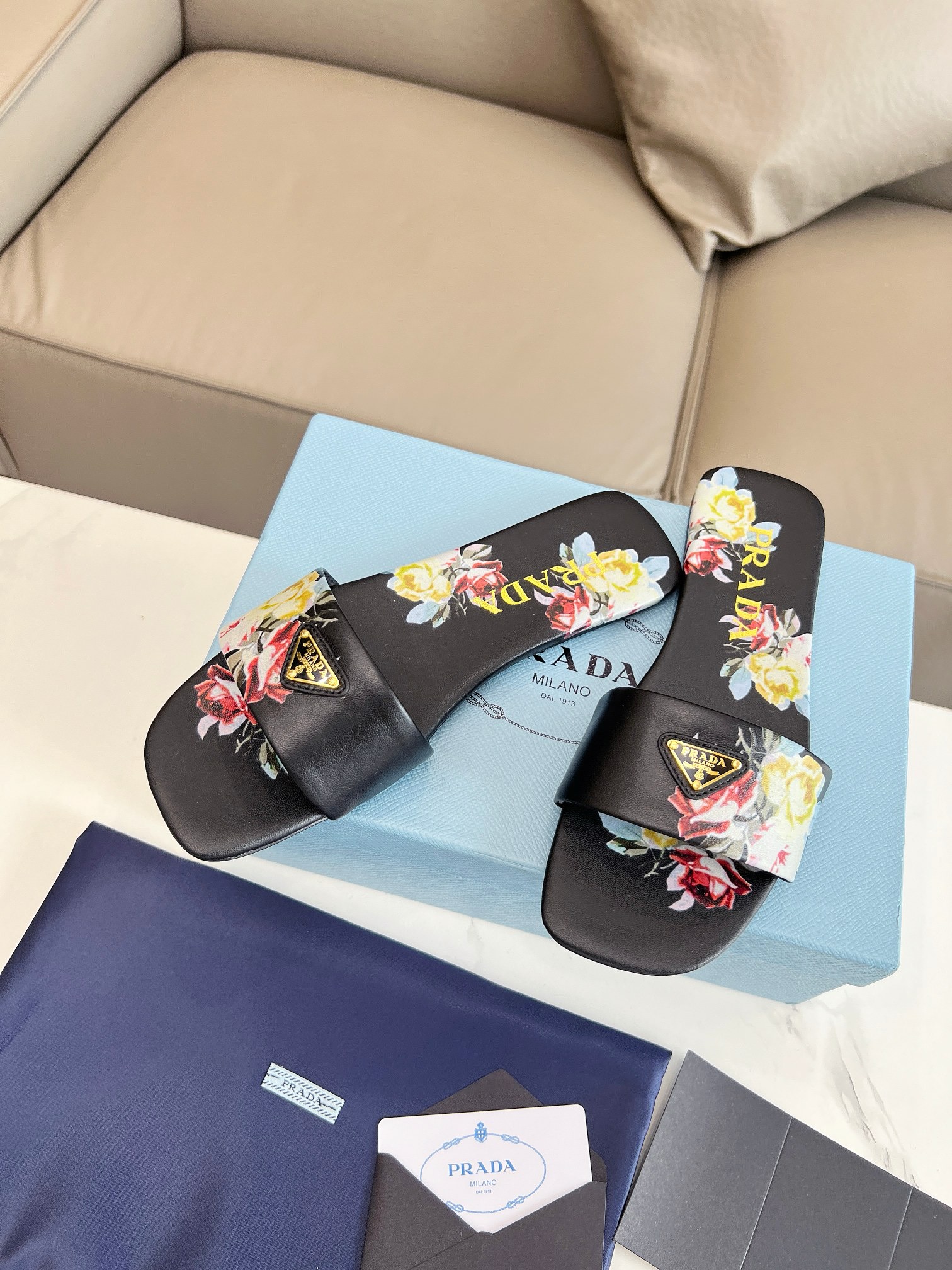 Prada scuff slippers