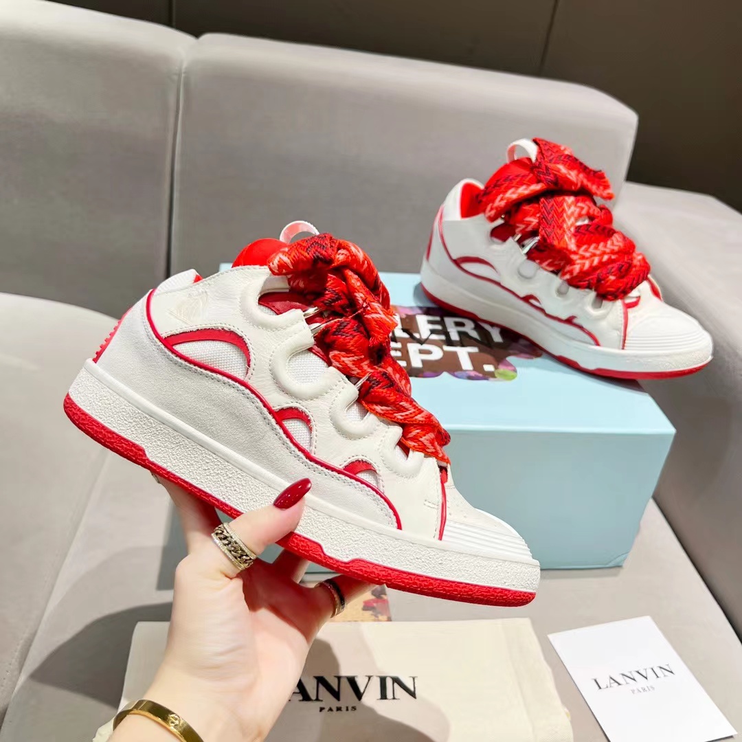 Lanvin Gepartment Co branded ink splashed bread shoes