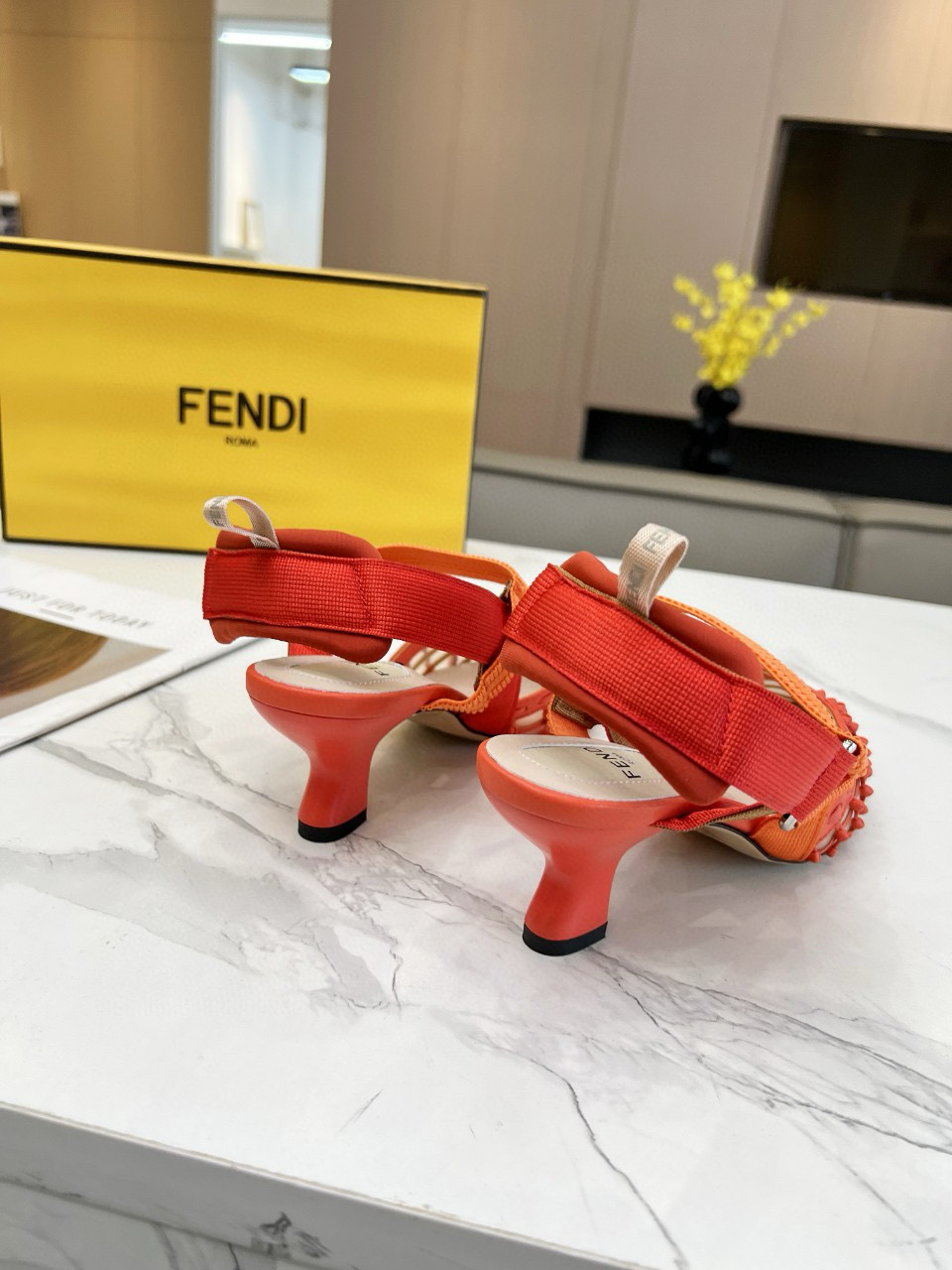 Fendi high-heeled shoes