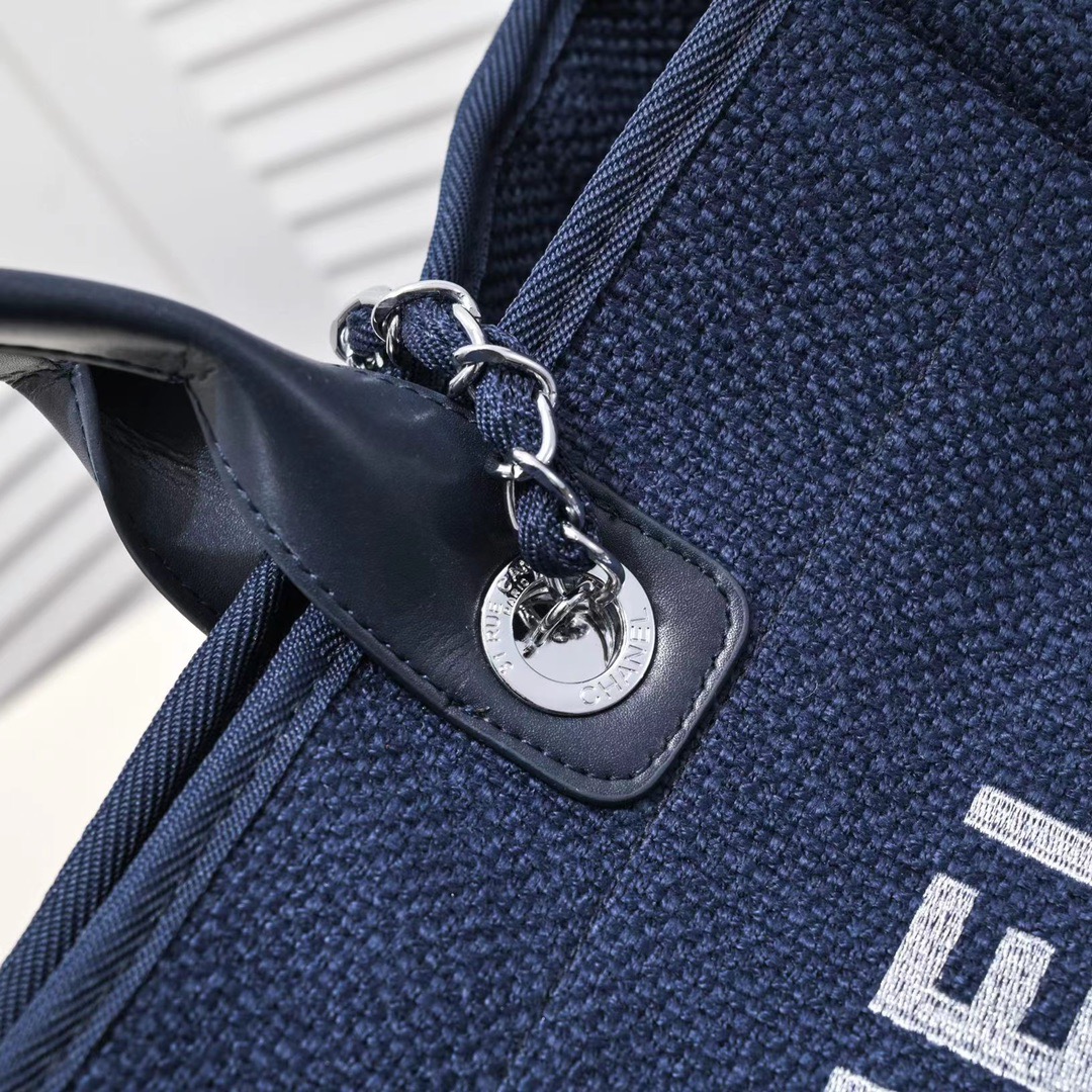 CHANEL deauville canvas bag