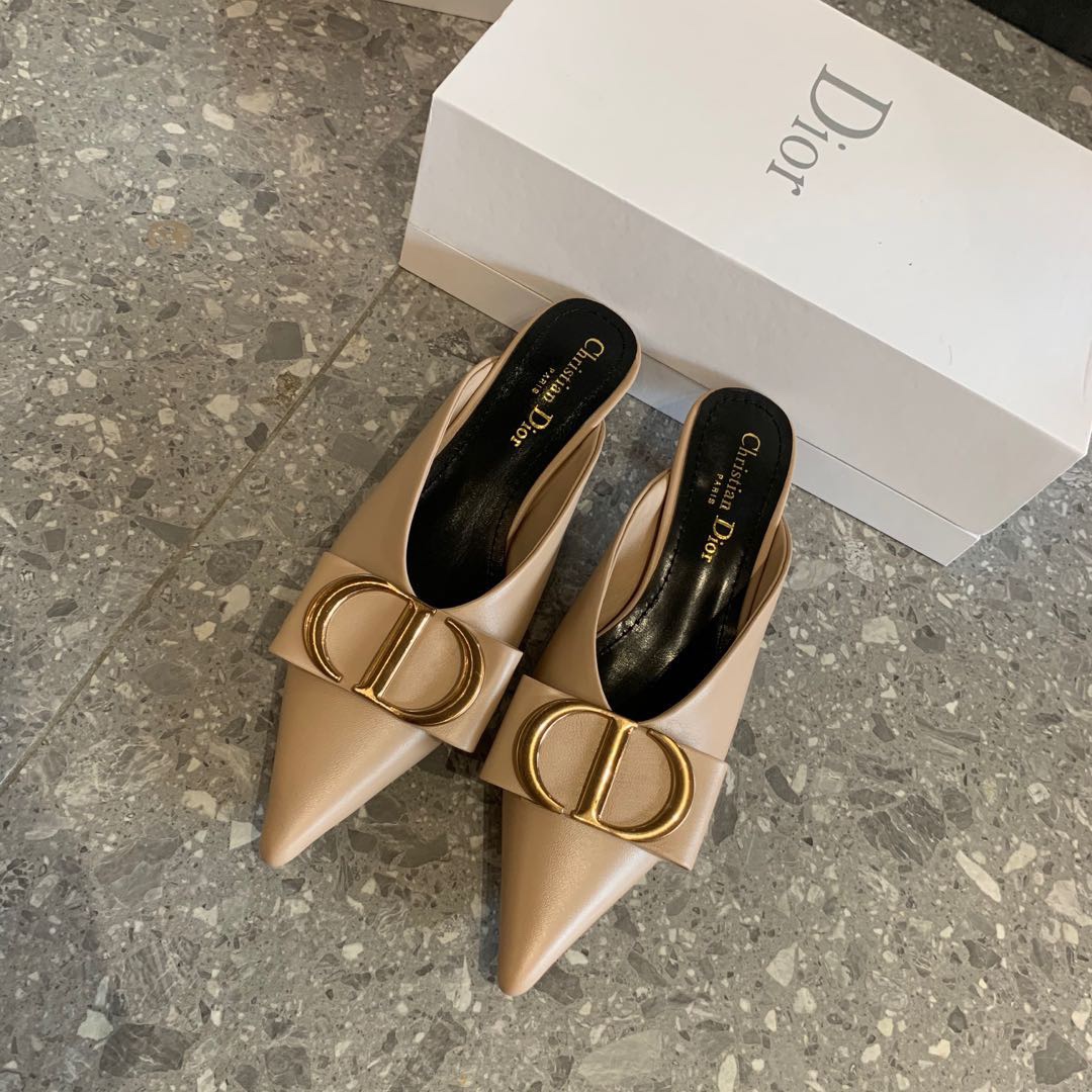 Dior 2023 Latest CD Letter Metal Logo with Muller Tuo size 35-42