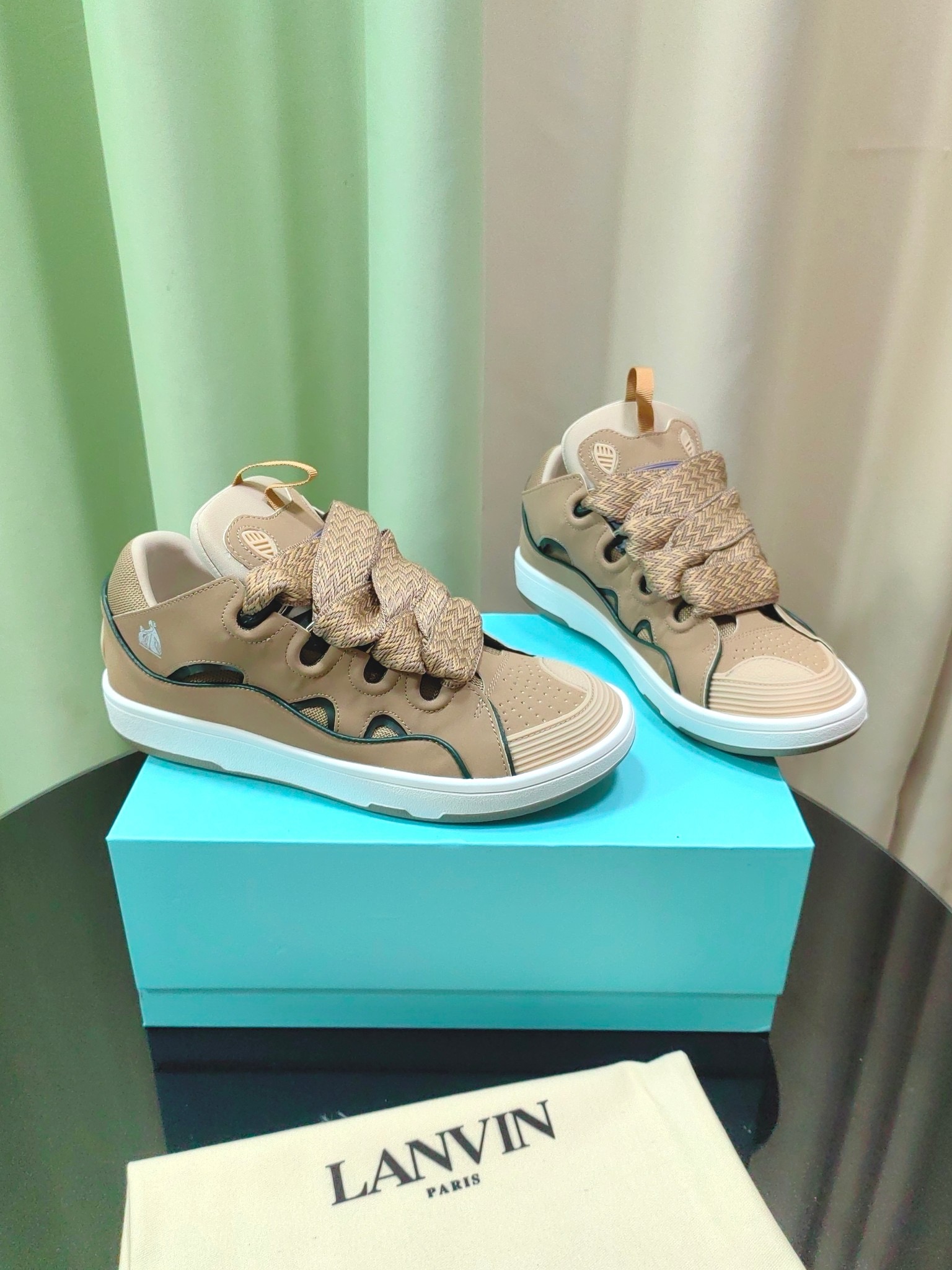 Lanvin x Gallery Department  leather curb sneakers