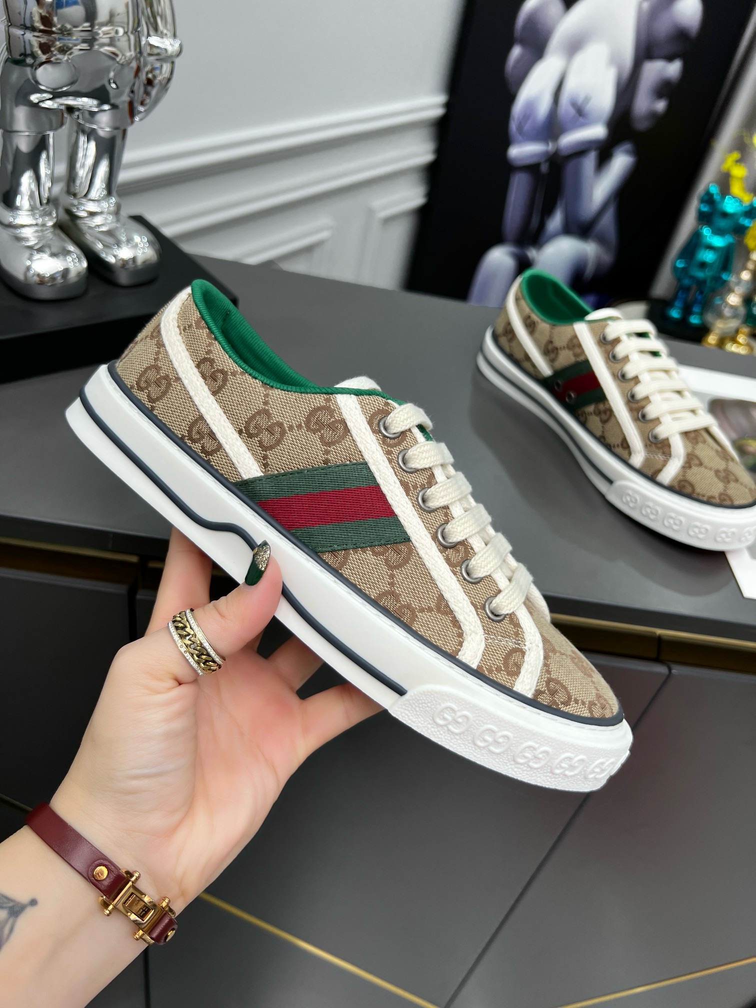 GUCCI tennis 1977 Classic canvas shoes