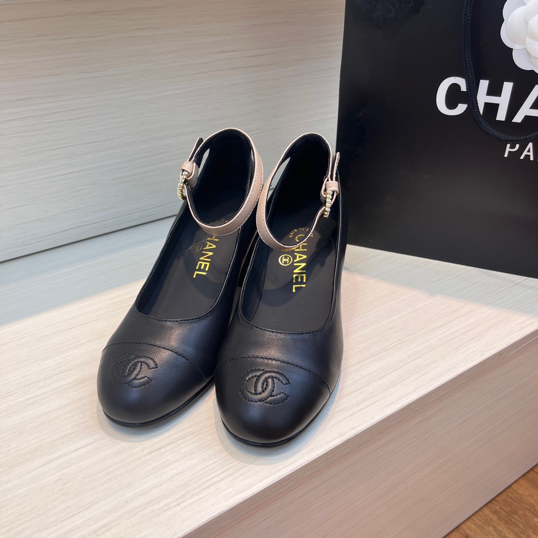 CHANEL Flat Mary Jane single shoes