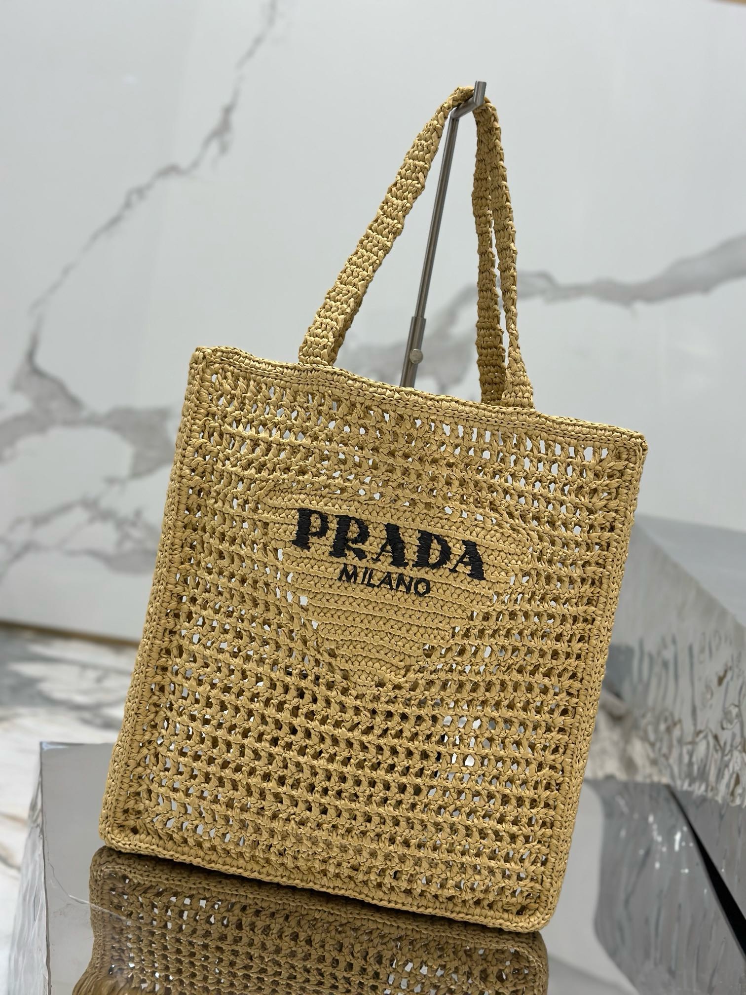Prada Woven tote bag