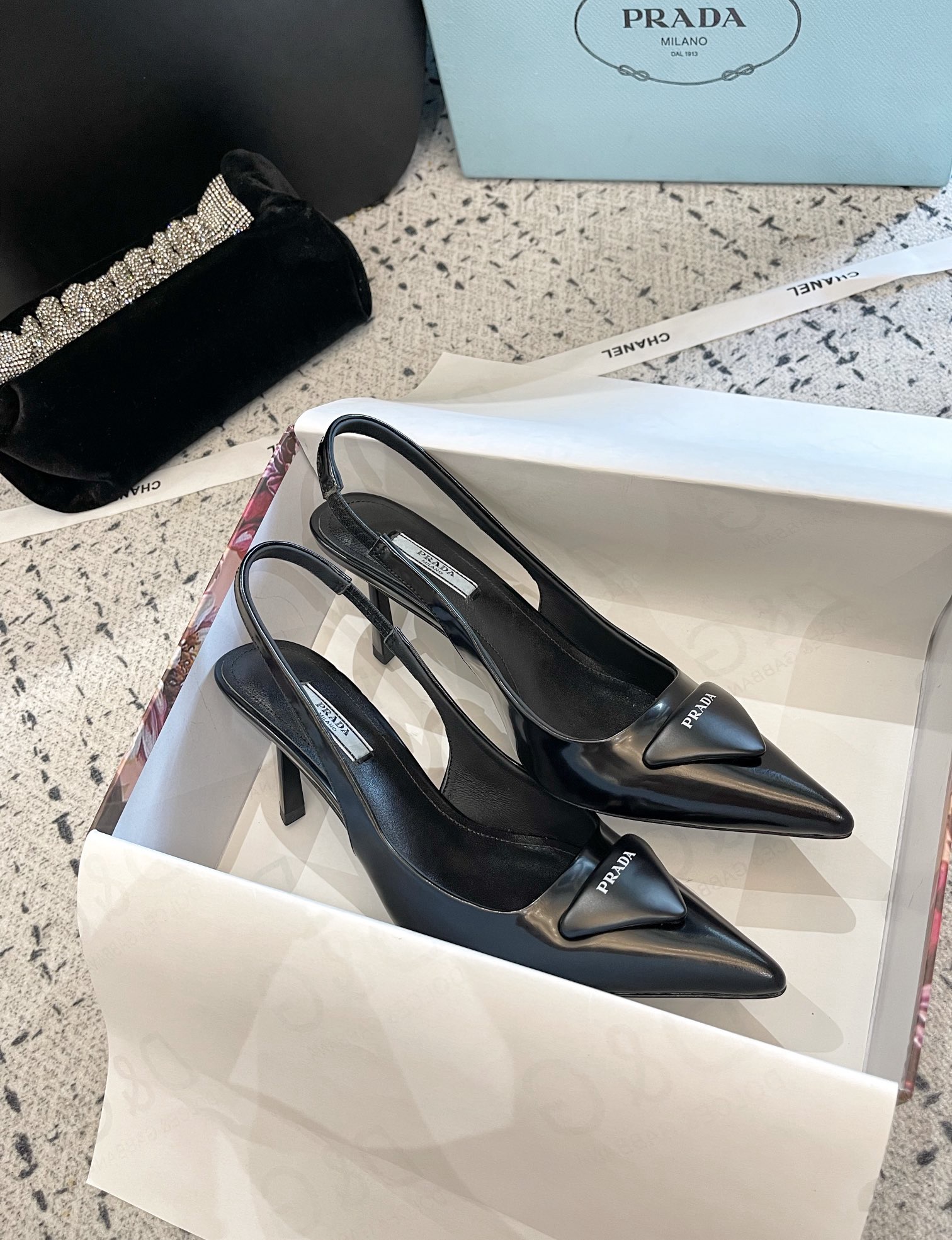 Prada high-heeled shoes