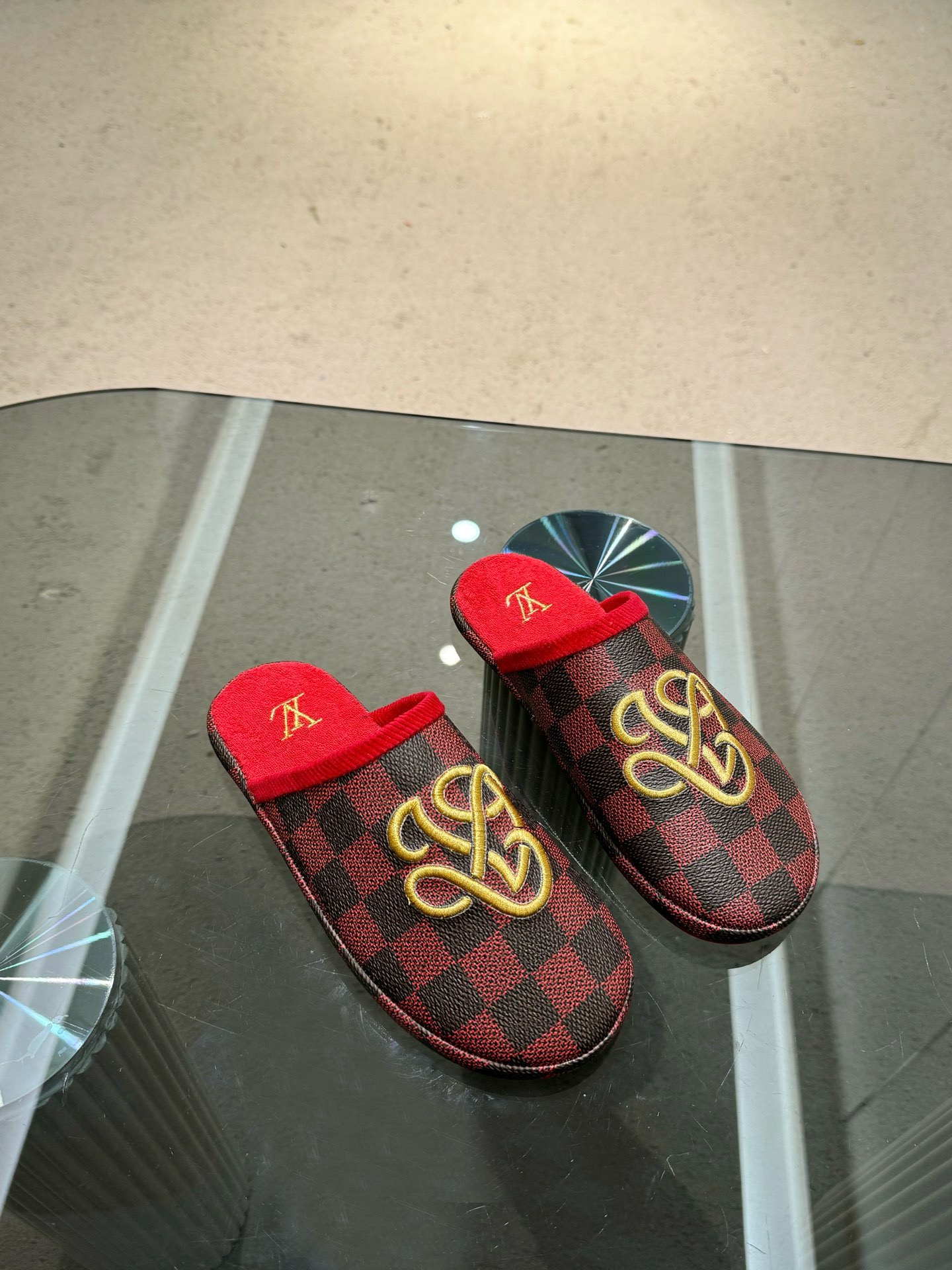 LV & loewe palace Hotel slippers