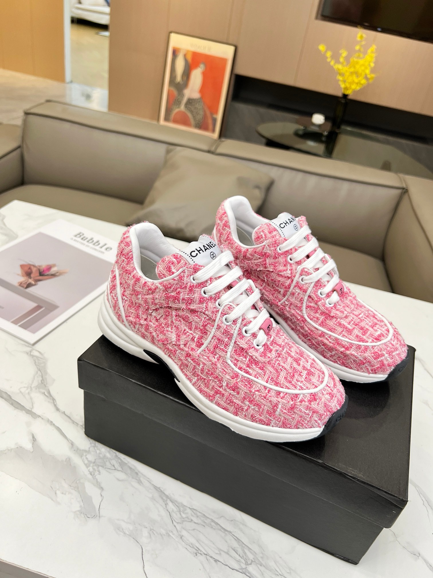 CHANEL  fabric sneaker