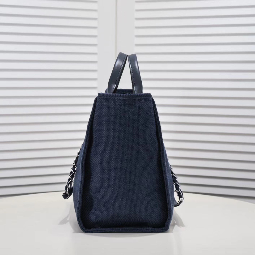 CHANEL deauville canvas bag