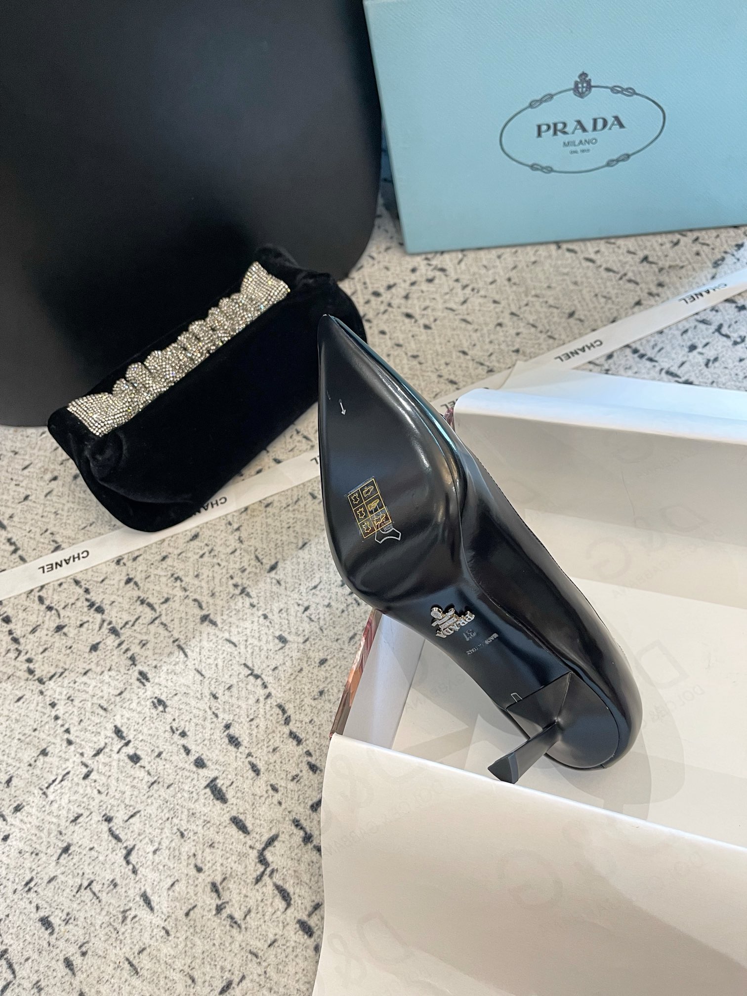 Prada high-heeled shoes