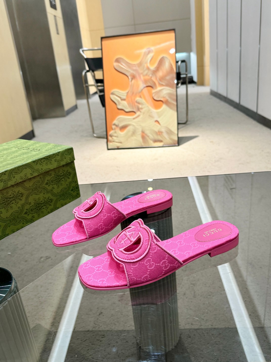 GUCCI  scuff slippers