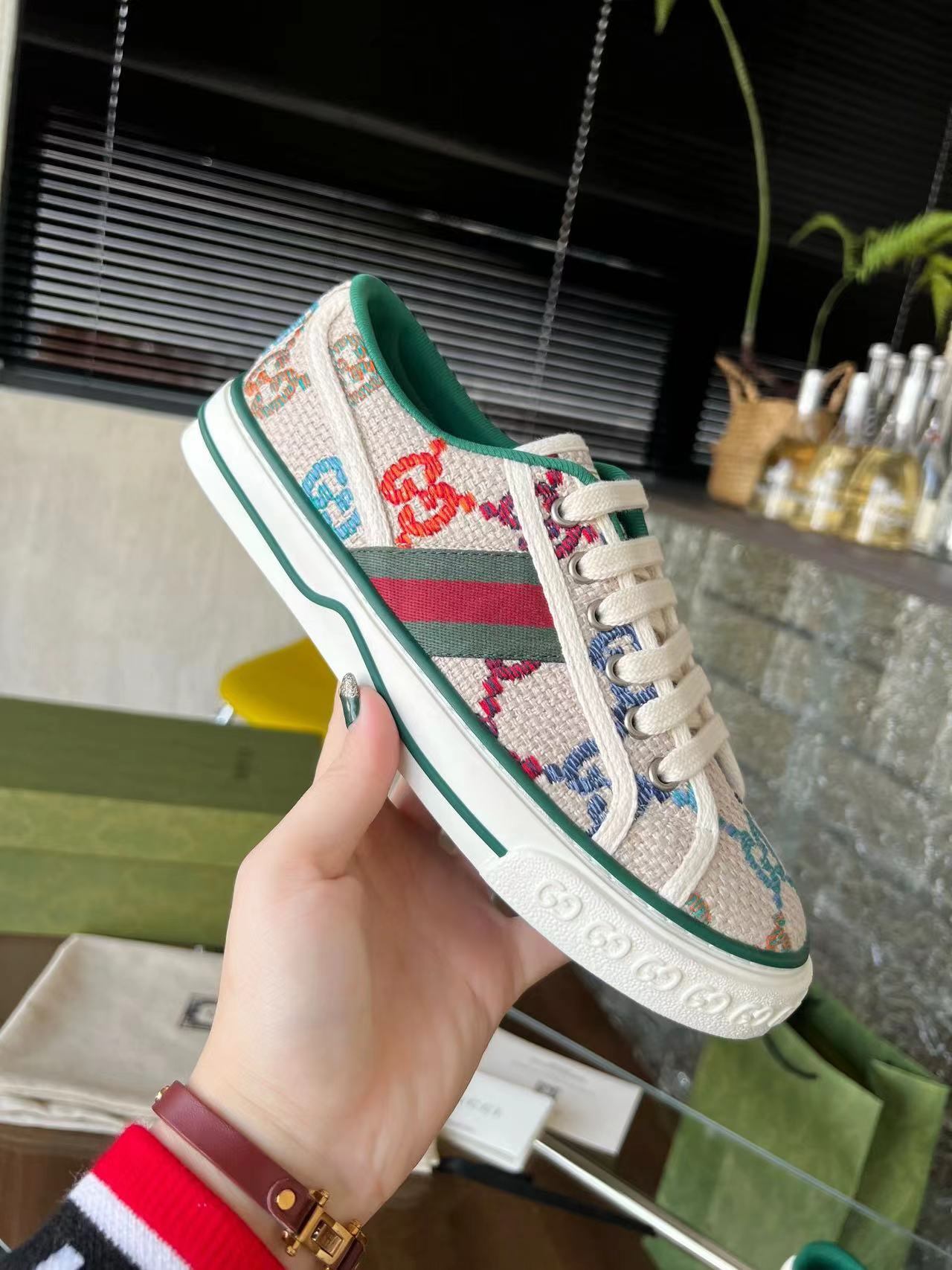 GUCCI tennis 1977 Classic canvas shoes