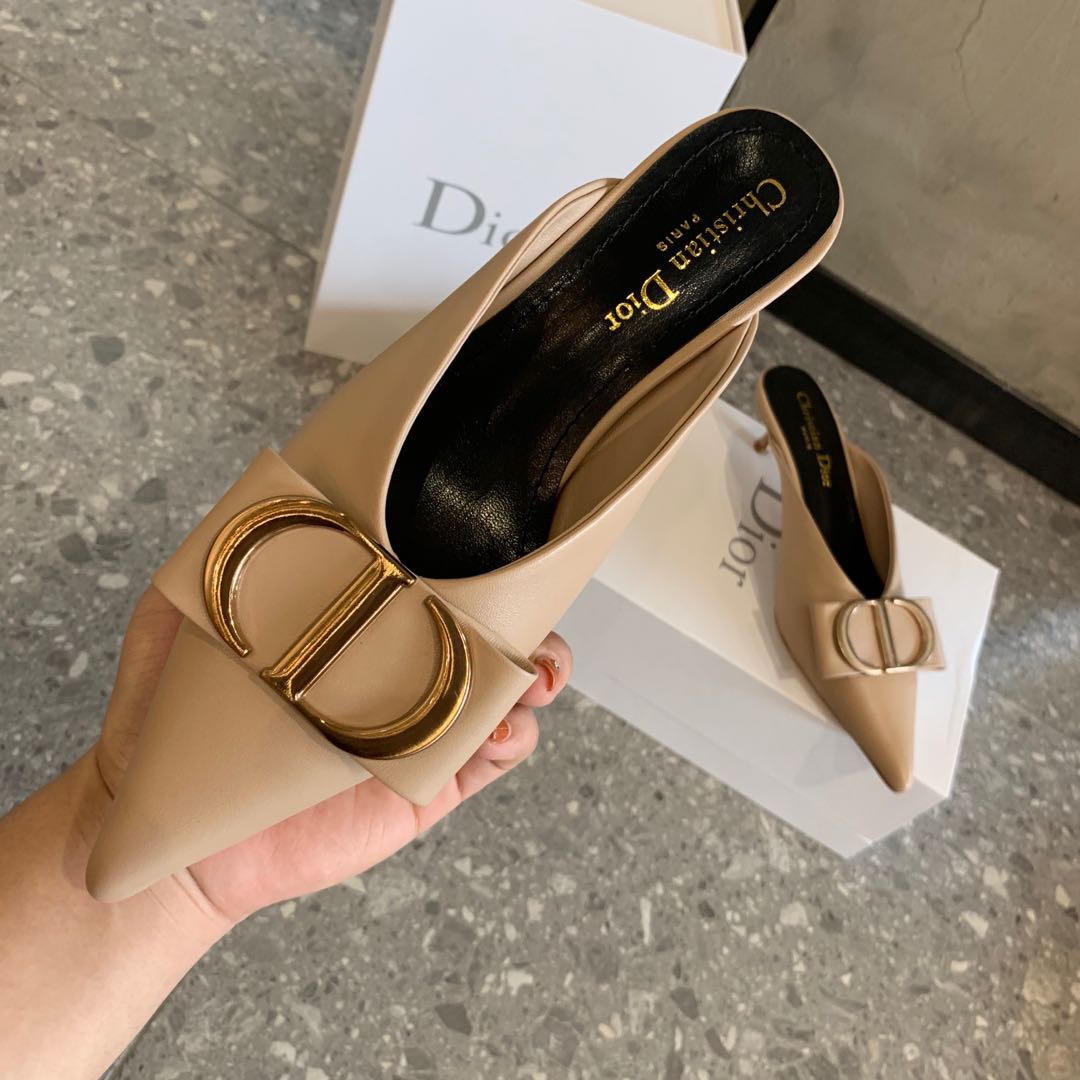 Dior 2023 Latest CD Letter Metal Logo with Muller Tuo size 35-42