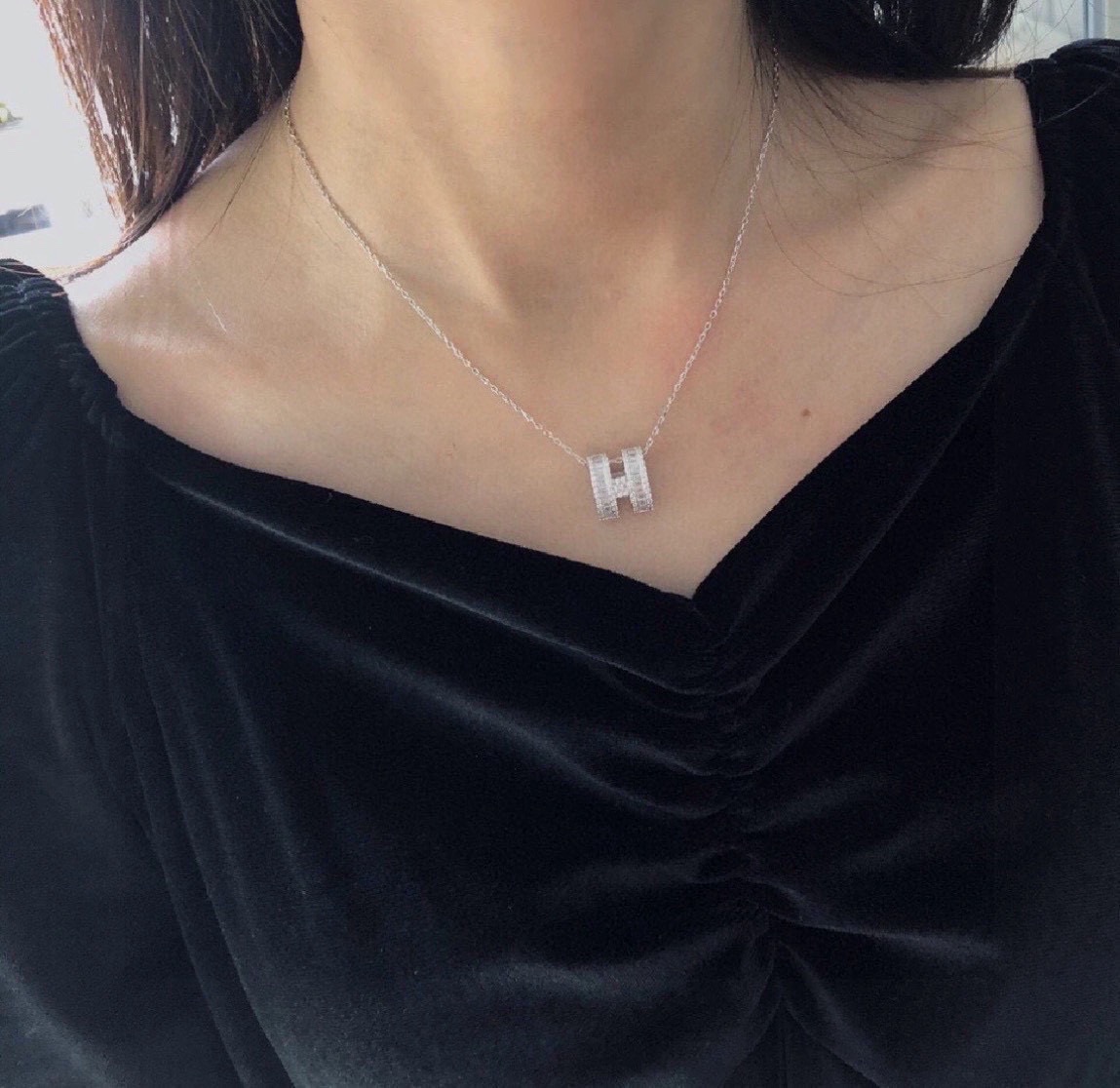 hermes Diamond necklace