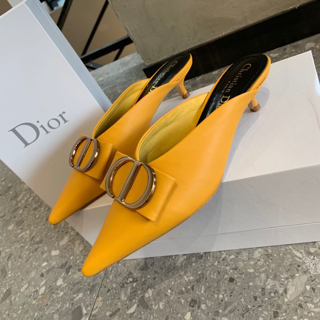 Dior 2023 Latest CD Letter Metal Logo with Muller Tuo size 35-42