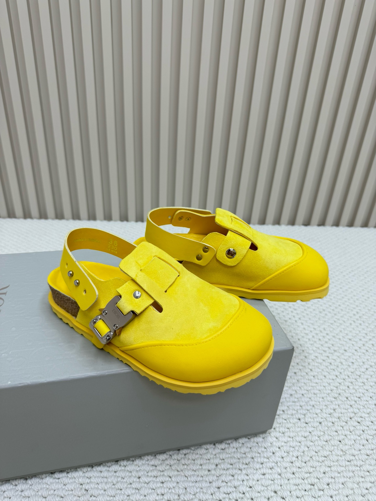 DIOR head wrapper sandals