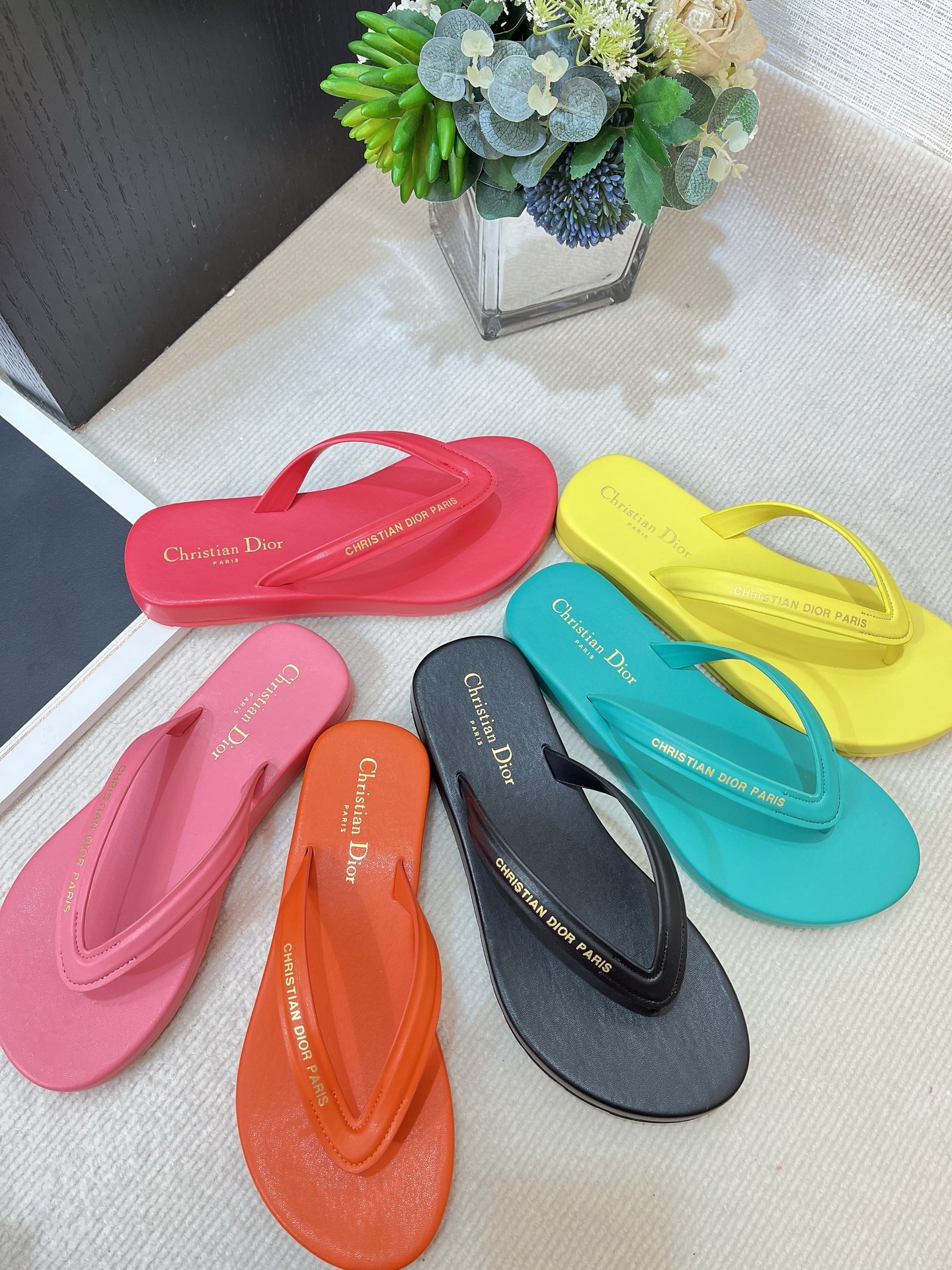 DIOR Dioriviera Toe-clip sandals